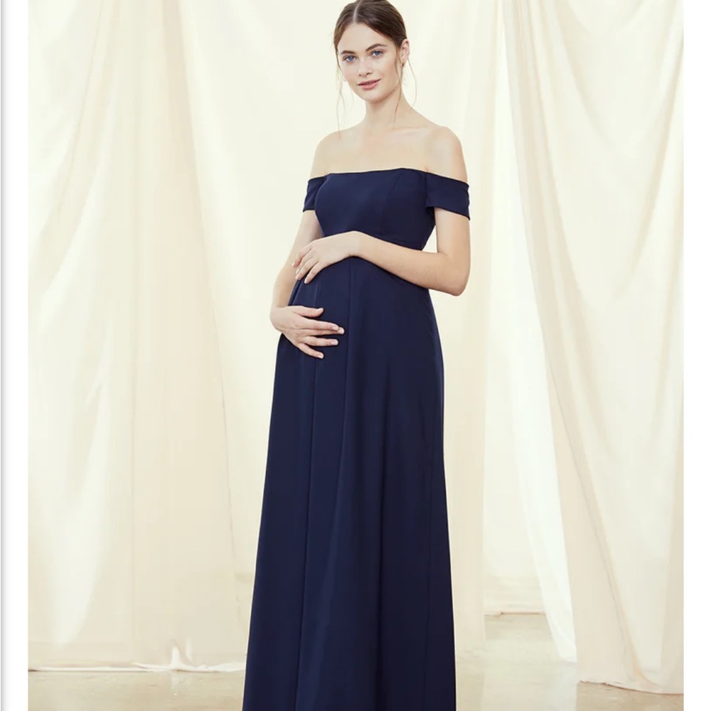 Amsale maternity bridesmaid dress